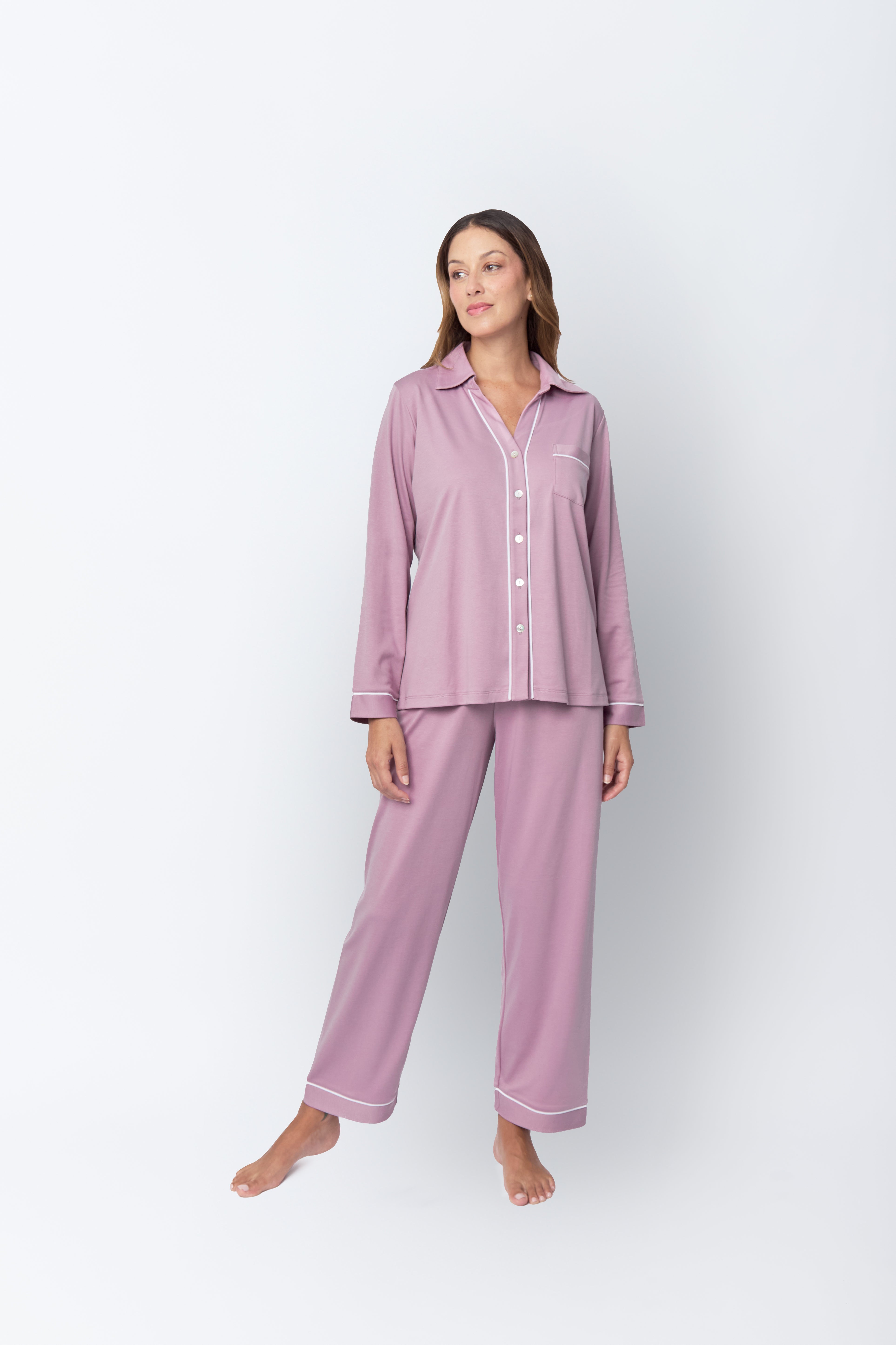 Carmina Pima Knit Long Set
