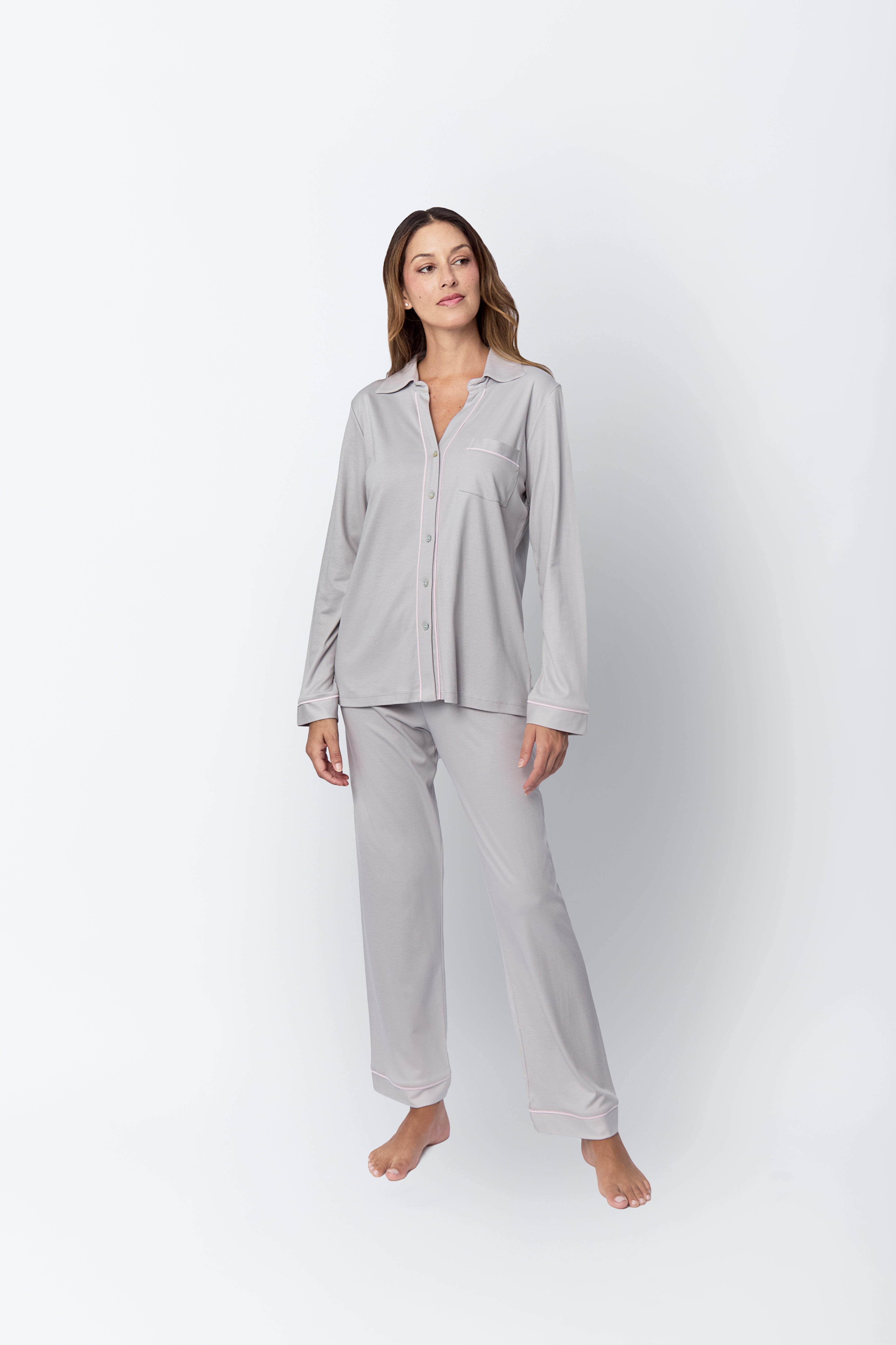 Carmina Pima Knit Long Set