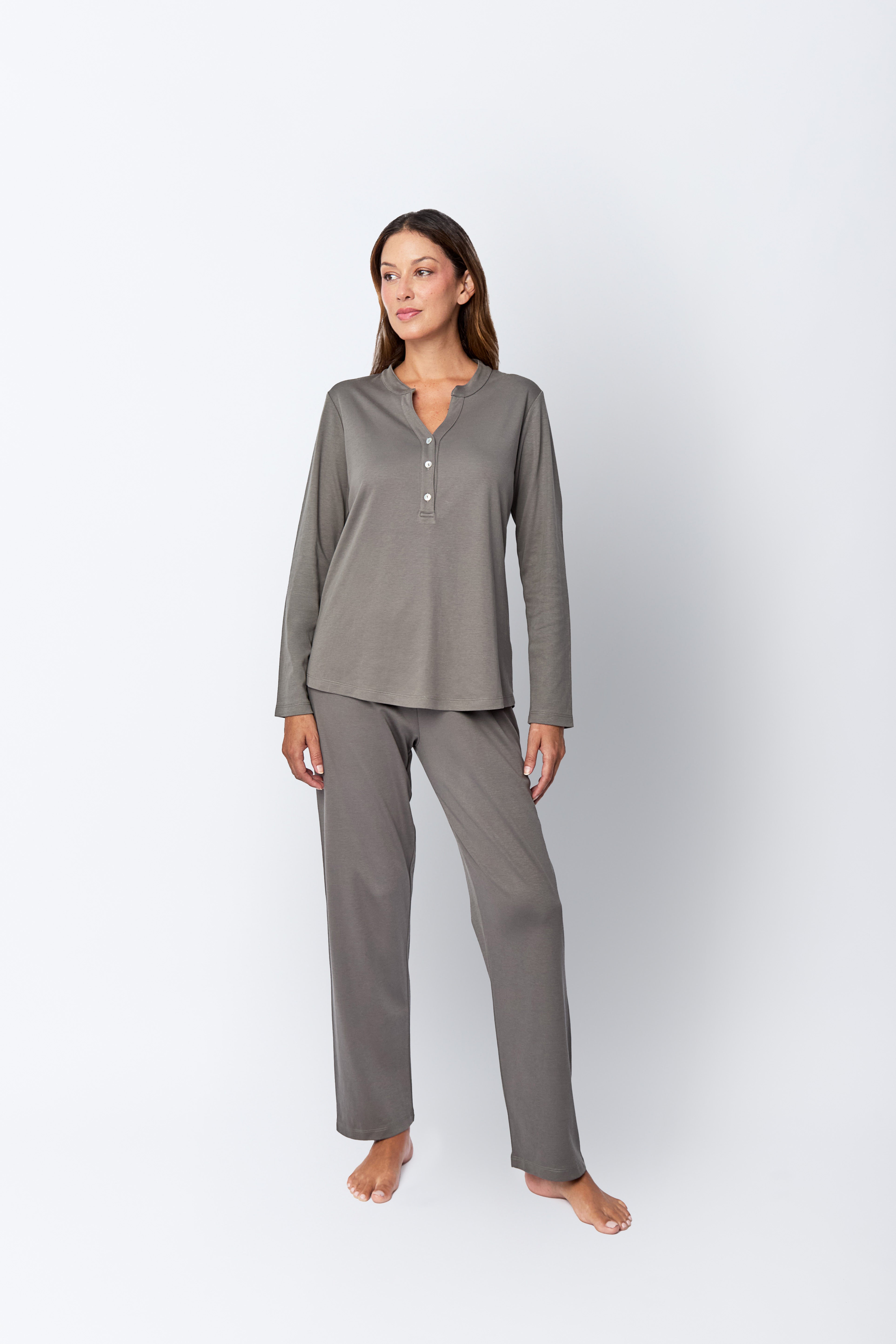 Abbie Pima Knit Long Set