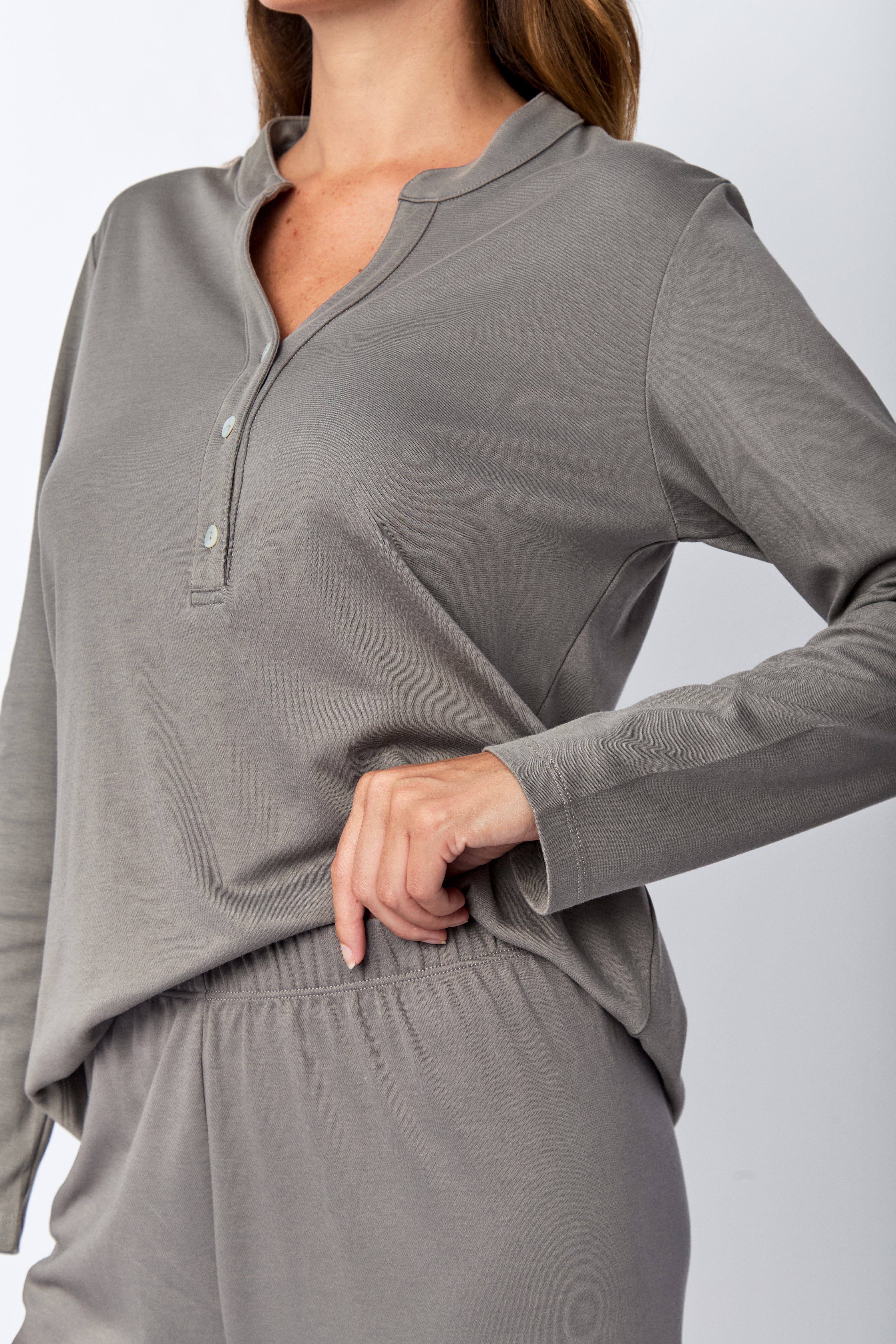 Abbie Pima Knit Long Set