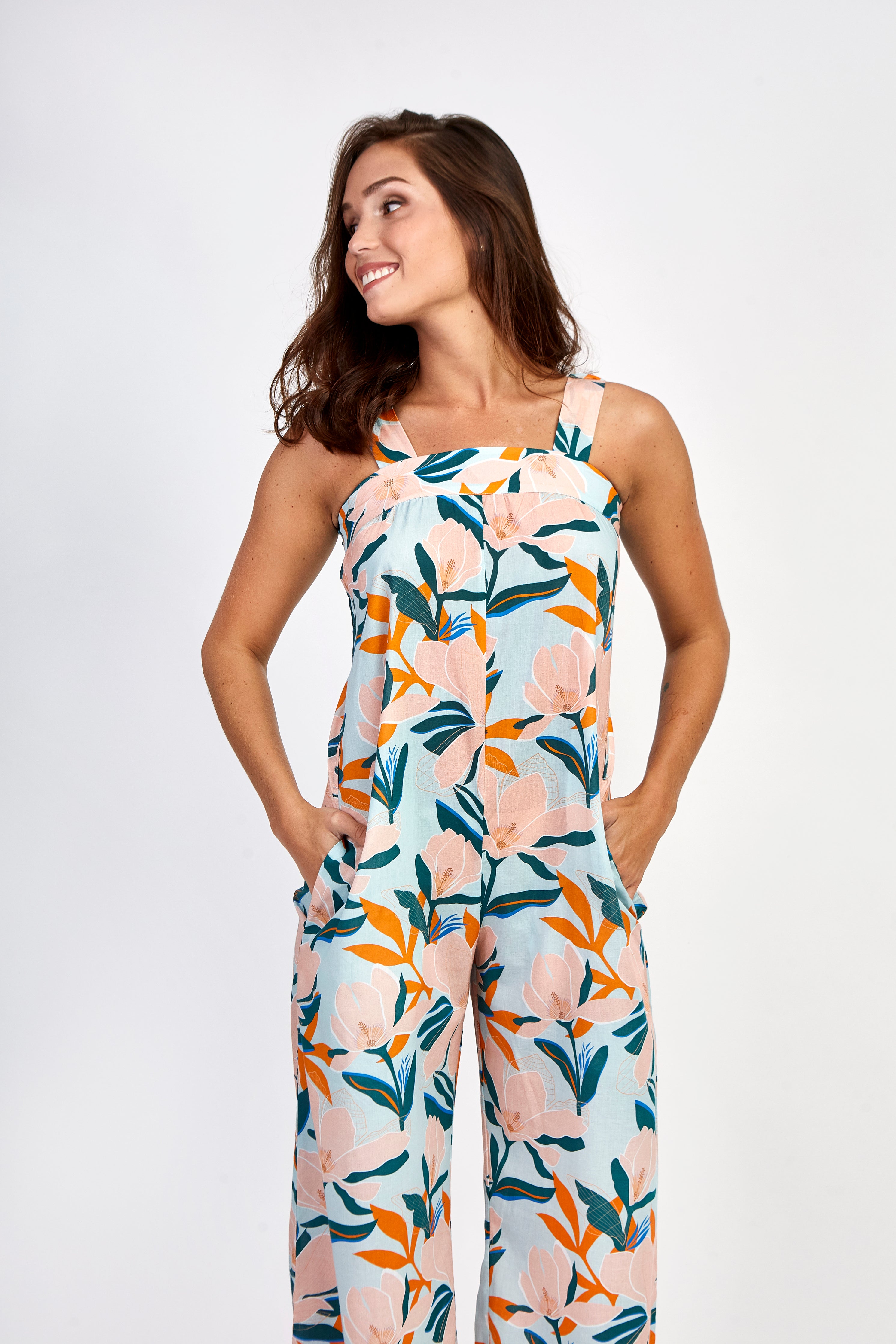 Lara Woven Pima Jumpsuit